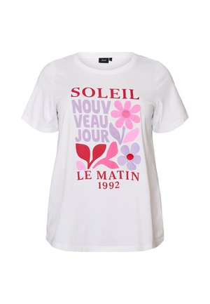 Zizzi, T-shirts print - weiß