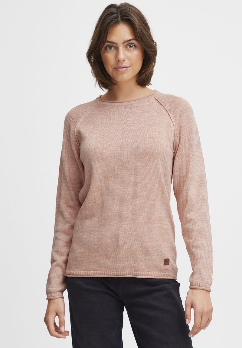 Oxmo OXDANIELA - Strickpullover - mahogany rose melange
