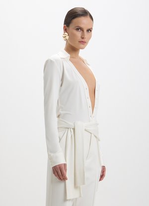 Calliope AVVITATA TINTA UNITA - Camicia - bianco