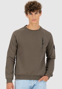 alife & kickin FABIO - RUNDHALS - Felpa - stone