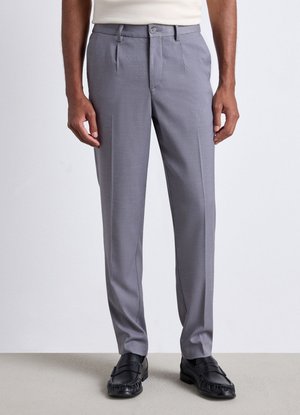 Calliope, PANTALONE LUNGO TINTA UNITA - Pantaloni - grigio chiaro melange