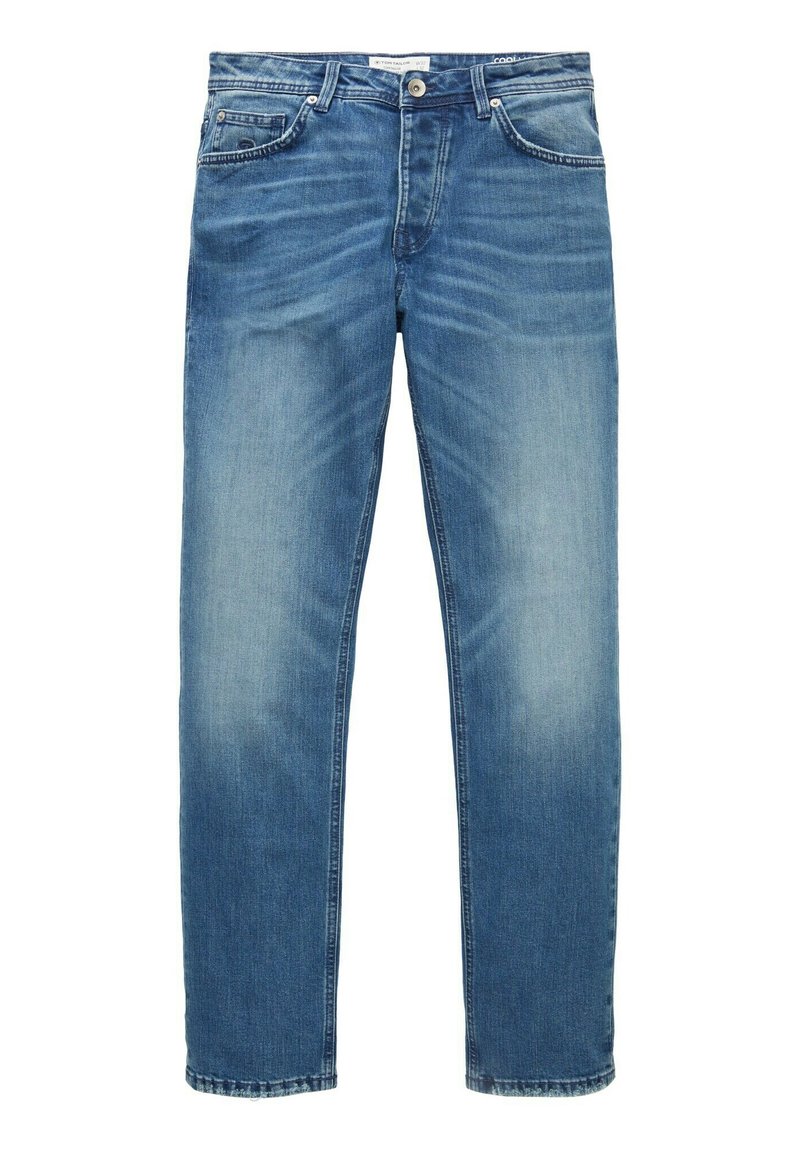 TOM TAILOR TTJOSH Slim - Jean slim - used mid stone blue denim/bleu ...