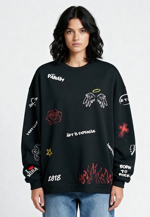 GRAFFITI UNISEX  - Sweatshirt - black