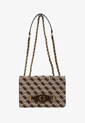 Guess IZZY MIT 4G-LOGO - Sac bandoulière - brown logo