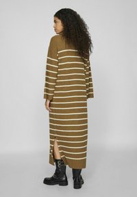 VILA ROLLKRAGEN - Robe longue - gothic olive
