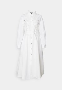 CHEMISIER LOGATO CINTURA - Abito a camicia - star white