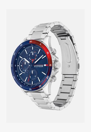 Tommy Hilfiger, TOMMY HILFIGER - Hodinky se stopkami - silver-coloured/blue