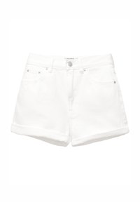TURN-UP - Short en jean - white