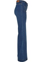 Urban Classics VINTAGE - Flared Jeans - deepblue washed/blau 