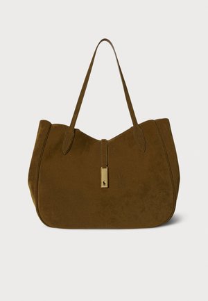 POLO ID SUEDE LARGE TOTE - Bolso shopping - artichoke