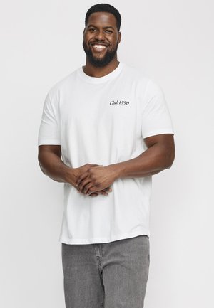 EBRADLEY GRAPHIC TEE SS O-NECK  - Print T-shirt - white