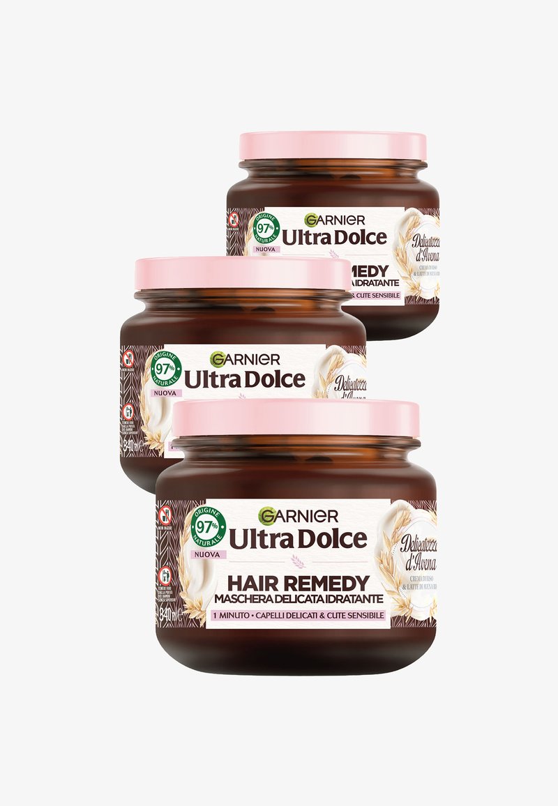 Garnier - ULTRA DOLCE DELICATEZZA D'AVENA MASCHERA DELICATA IDRATANTE HAIR REMEDY 340 ML - 3 PACK - Maschera per capelli, Ingrandire