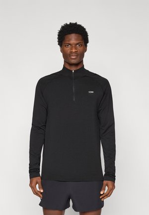 STRIDE 1/4 LONGSLEEVE  - Pitkähihainen paita - black