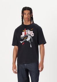 Jordan - BRAND JAM CREW - Tricou cu imprimeu - black/white Imagine miniatură 1
