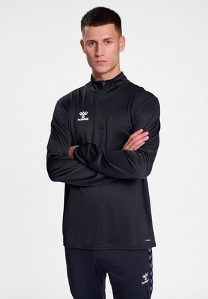 Hummel ESSENTIAL HALF ZIP - T-shirt à manches longues - black