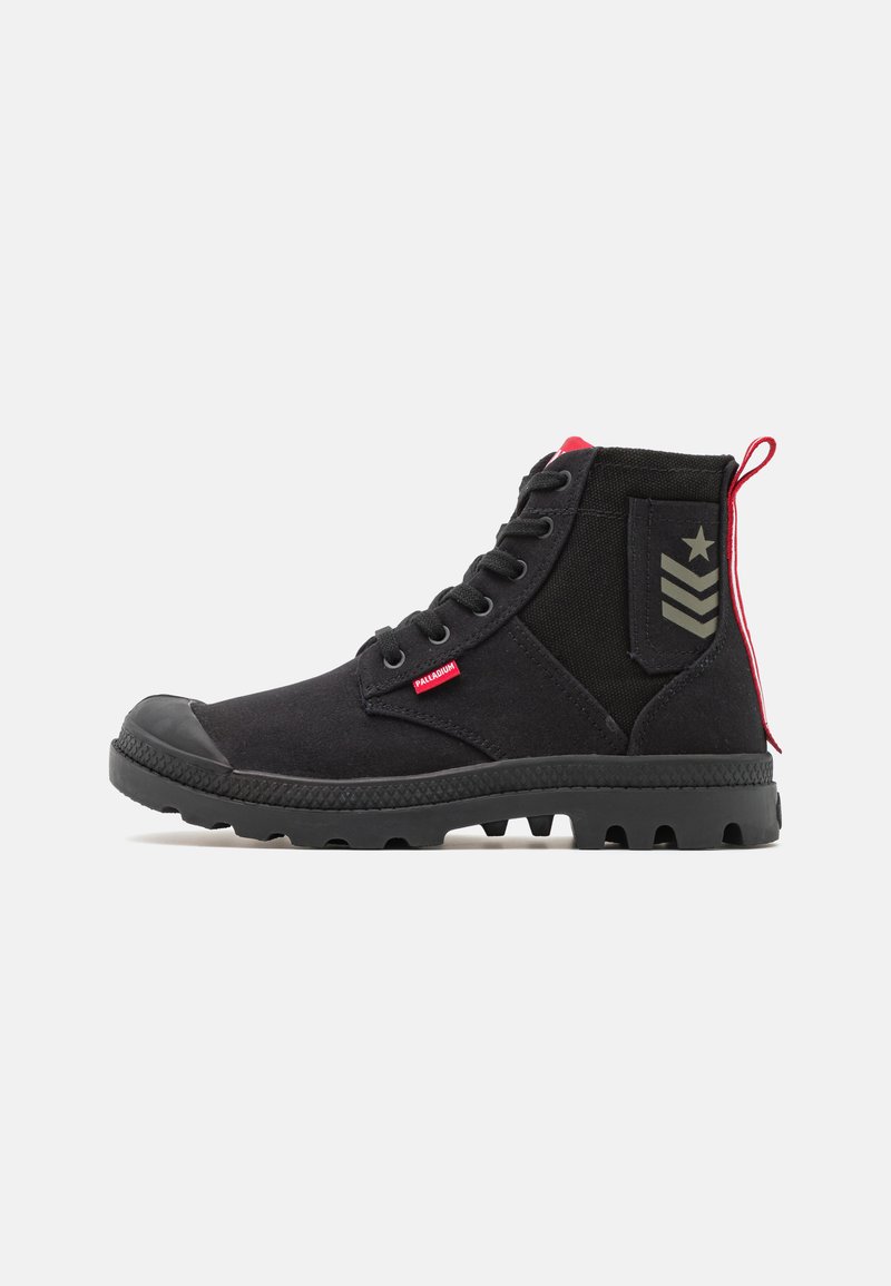 Palladium - PAMPA ARMY UNISEX - Aukšto profilio sportbačiai - black, Padidinti