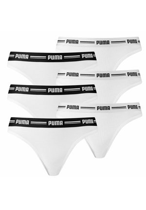 Puma STRING SOFT WEBGUMMIBUND LOGO 6ER PACK - Thong - weiß