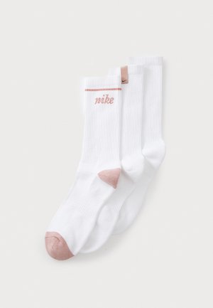 3 PACK  - Chaussettes de sport - white/particle pink/black