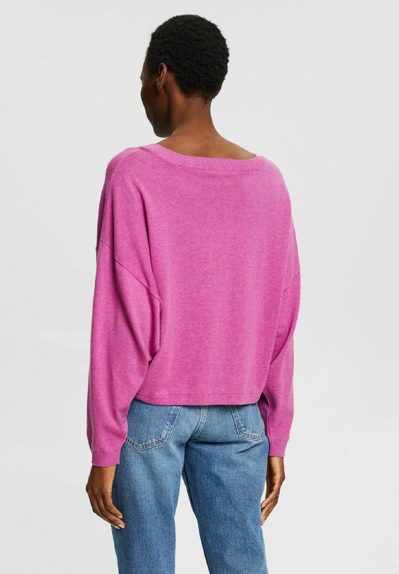 Damen Strickjacken | Esprit Strickpullover pink fuchsia/pink meliert - YE76973 Damen Strickjacken | Esprit Strickpullover pink fuchsia/pink meliert - YE76973