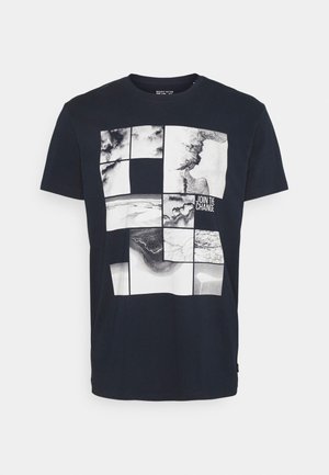 T-shirt con stampa - navy