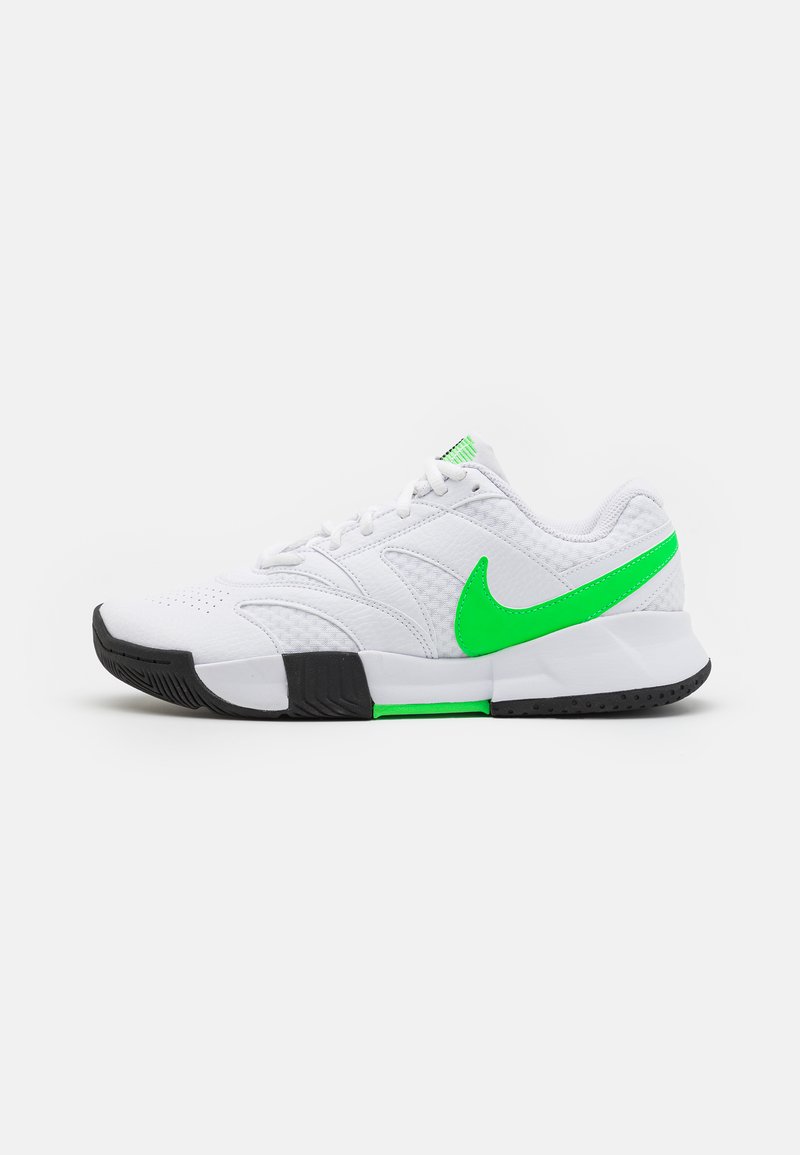 Nike Performance COURT LITE 4  - Pantofi de tenis pe orice suprafață - white/poison green/black