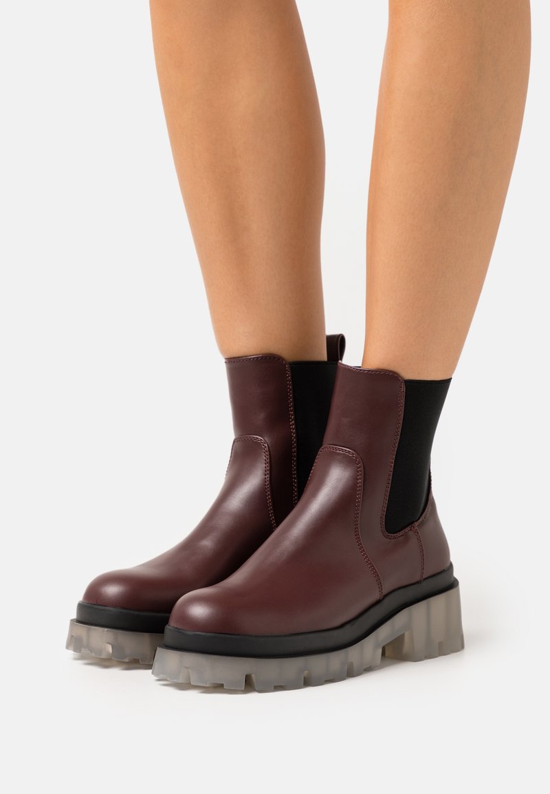 ONLY SHOES ONLDOJA CHUNKY BOOT Platform ankle boots dark red