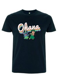 Disney LILO & STITCH RAINBOW OHANA - T-shirt z nadrukiem