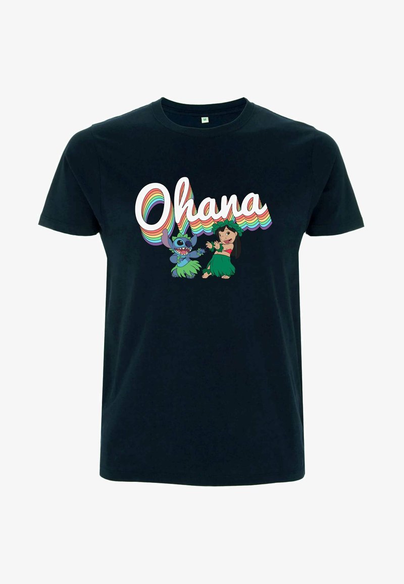 Disney LILO & STITCH RAINBOW OHANA - T-shirt z nadrukiem