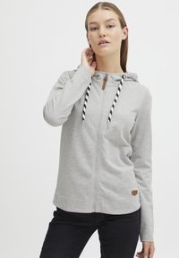 Oxmo OXWanda - Mikina so zipsom - oyster grey melange