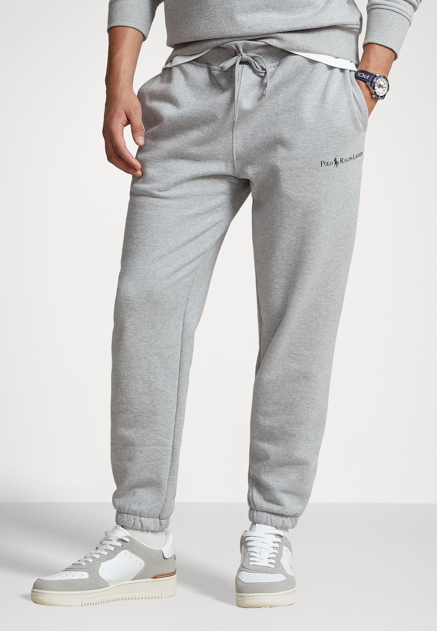 grey polo track pants