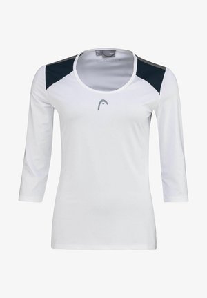 TENNIS CLUB 22 TECH 3/4 - Long sleeved top - weiss/blau