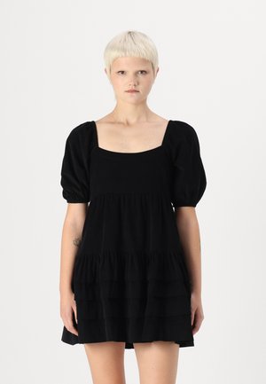 PINTUCK FLIRTY MINI - Denní šaty - black