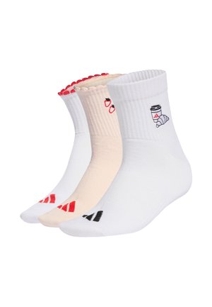 3 PACK - Calcetines de deporte - quartz white pure ruby