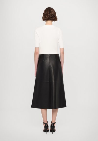 STUDIO ID MIDI SKIRT - Áčková sukně - black