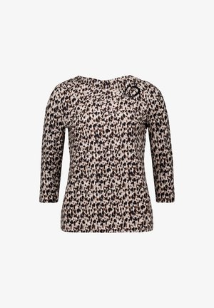 Betty Barclay, BETTY BARCLAY MIT SCHNALLE PRINTSHIRT - T-shirt à manches longues - beige schwarz