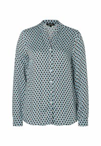 More & More RUFFLE PRINT  - Hemdbluse - blau