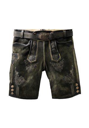Leather trousers - smoke