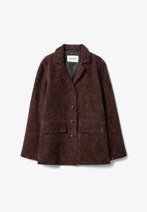 Stefanel, JACKET CLASSIC LAPELS. - Blazer - dark brown