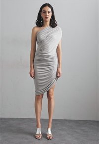 Norma Kamali LAZY DIANA DRESS - Dzsörzéruha - light grey