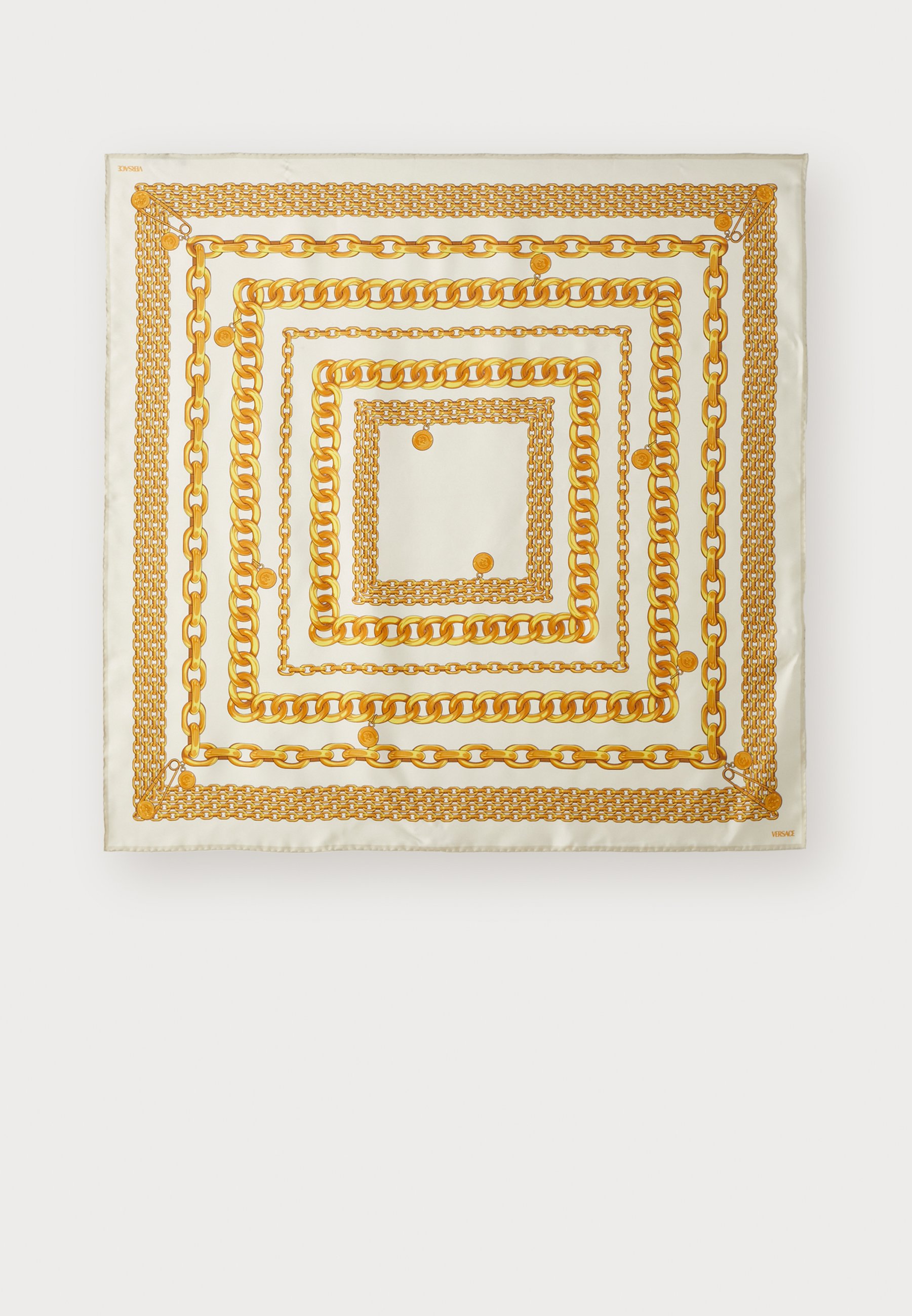 Versace FOULARD 90X90 TREASURE Foulard bone/gold/white