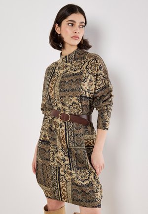 Strickkleid - khaki