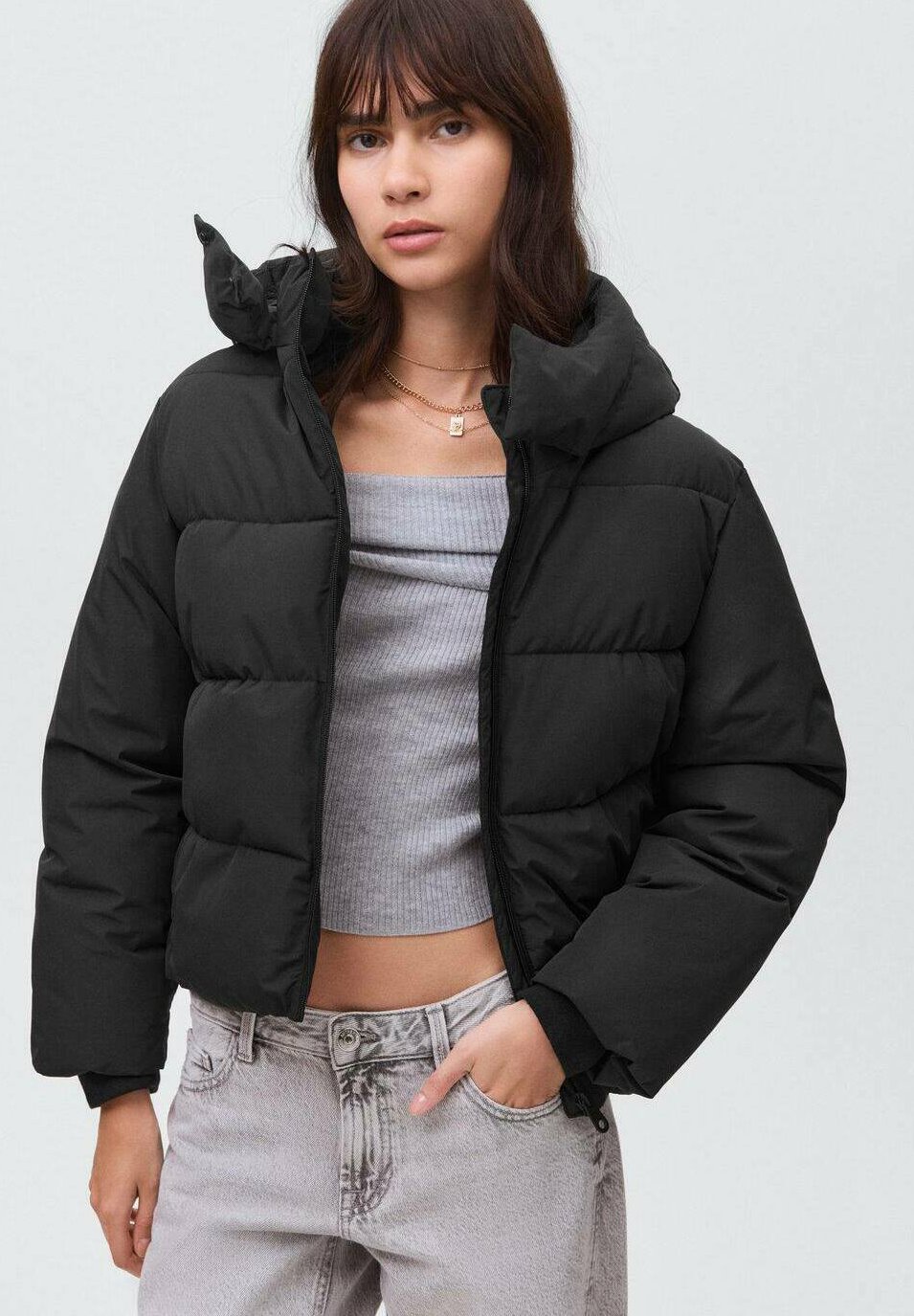 Mango Kids Winter jacket black