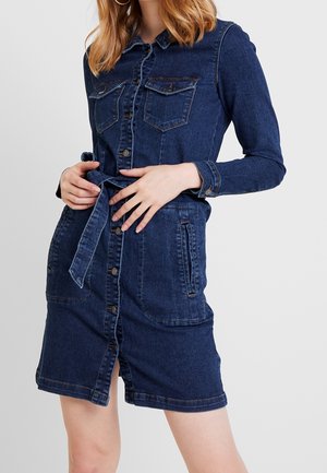 Robe en jean - dark-blue denim