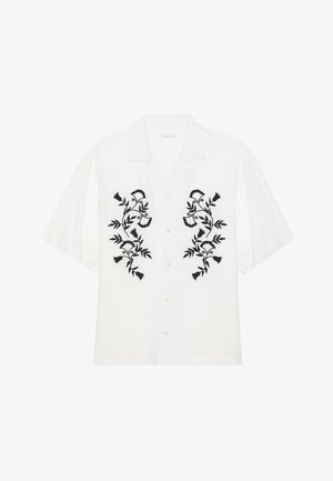 Pier One EMBROIDERED SHIRT - Shirt - white