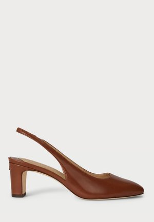 KLAIRE LEATHER SLINGBACK PUMP - Klassieke pumps - lauren tan