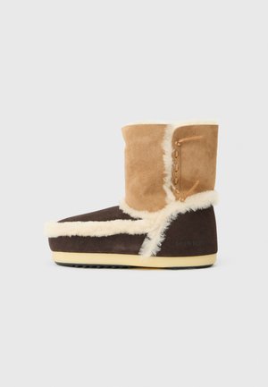 Bottes de neige - dark brown/cognac