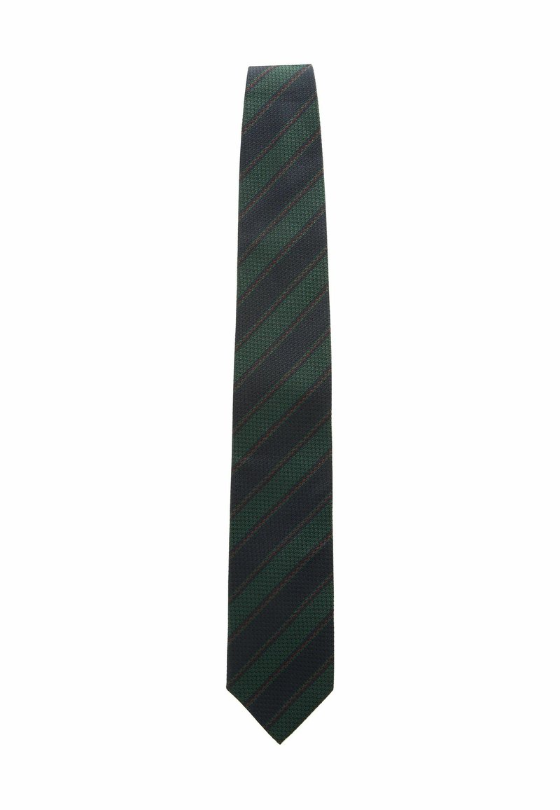 Next REGULAR DESIGN - Cravate - forest green stripe