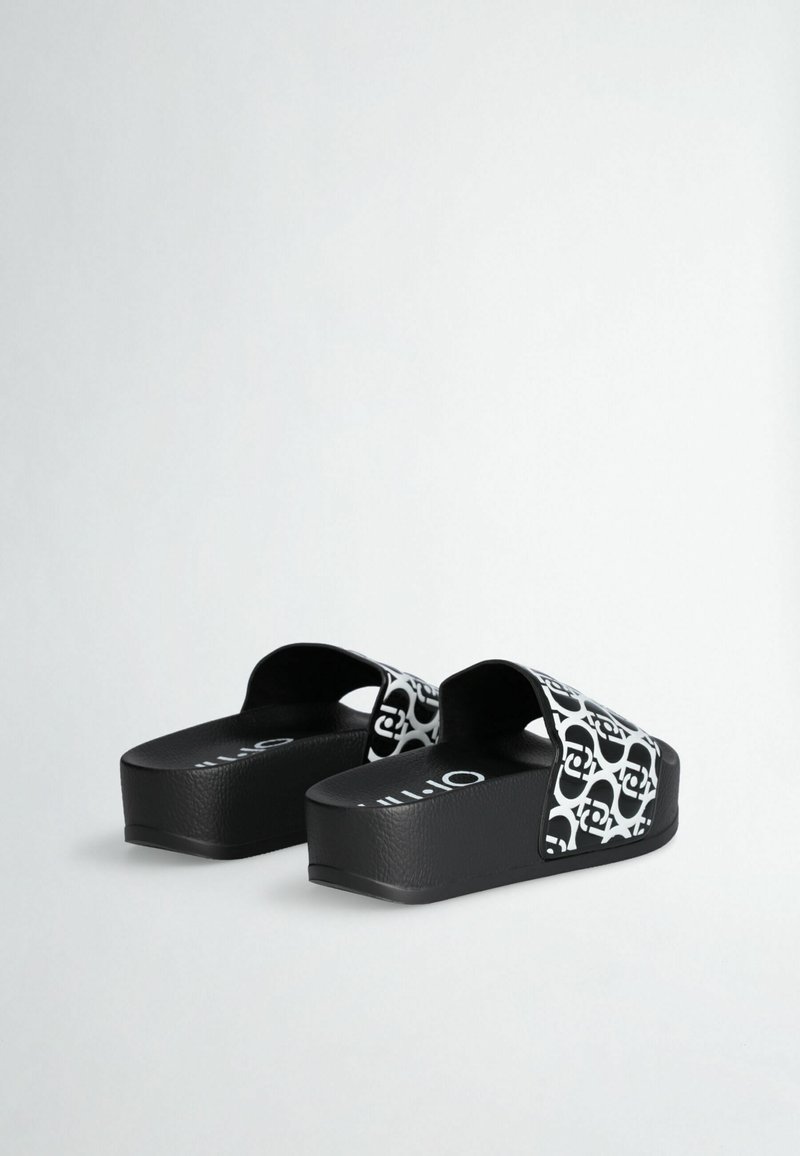 LIU JO MONOGRAM PRINT - Badesandale - black/schwarz - Zalando.de 