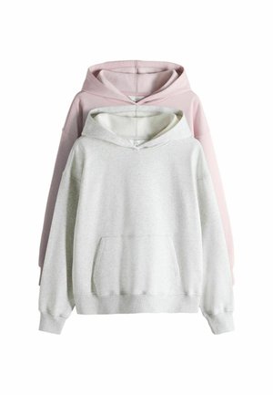 THE SET, 2 PACK  - Hoodie - pink grey marl