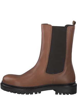 s.Oliver Plateaustiefelette - cognac